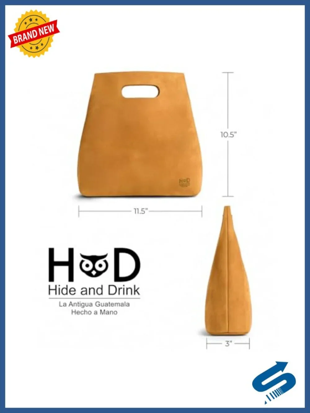 Full Grain Leather and Sheepskin Handmade Top-Handle Bag